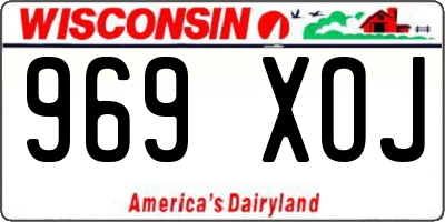 WI license plate 969XOJ