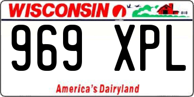 WI license plate 969XPL