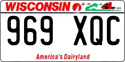 WI license plate 969XQC