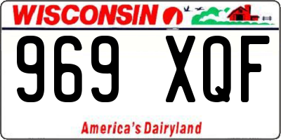 WI license plate 969XQF