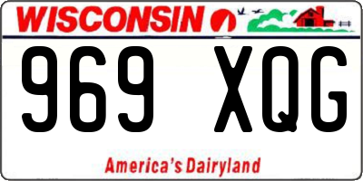 WI license plate 969XQG