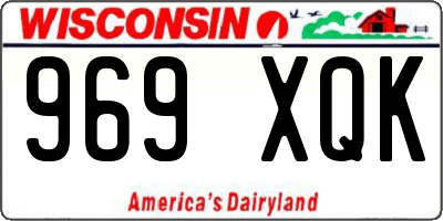 WI license plate 969XQK