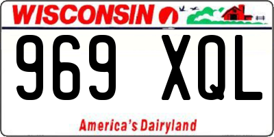 WI license plate 969XQL