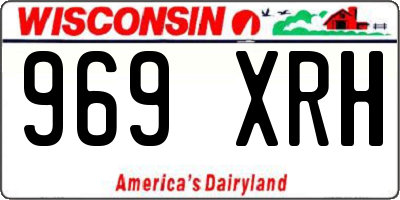 WI license plate 969XRH