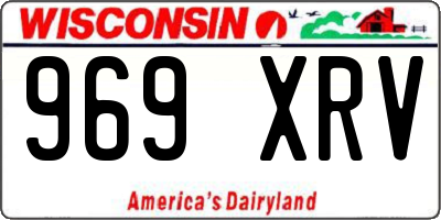 WI license plate 969XRV