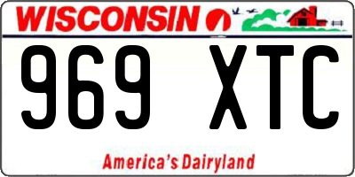 WI license plate 969XTC
