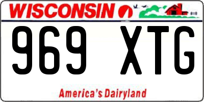 WI license plate 969XTG