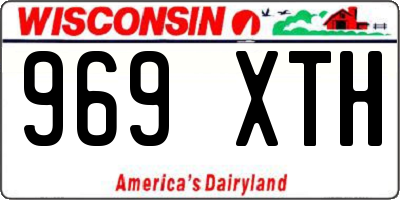 WI license plate 969XTH