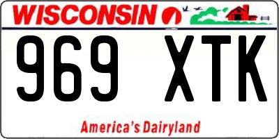 WI license plate 969XTK