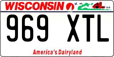 WI license plate 969XTL