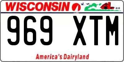 WI license plate 969XTM