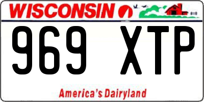 WI license plate 969XTP