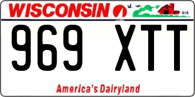 WI license plate 969XTT
