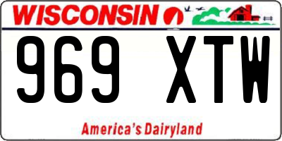 WI license plate 969XTW