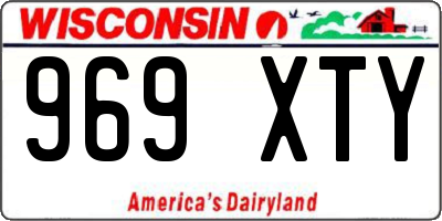 WI license plate 969XTY