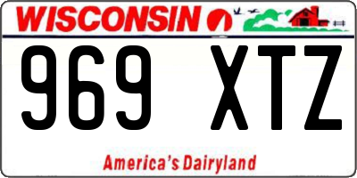 WI license plate 969XTZ