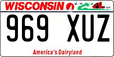 WI license plate 969XUZ
