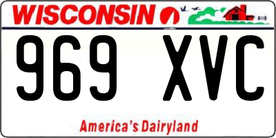 WI license plate 969XVC