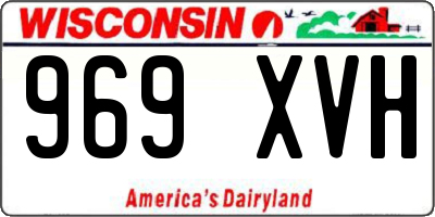 WI license plate 969XVH