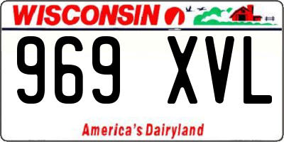 WI license plate 969XVL
