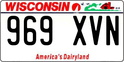 WI license plate 969XVN