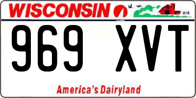 WI license plate 969XVT