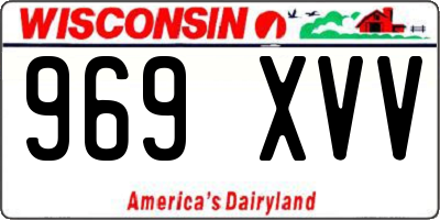 WI license plate 969XVV