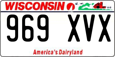 WI license plate 969XVX