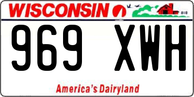 WI license plate 969XWH