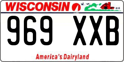 WI license plate 969XXB
