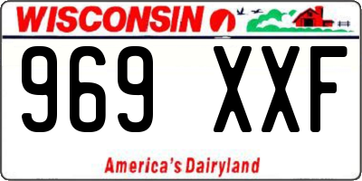 WI license plate 969XXF