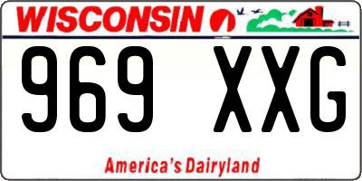 WI license plate 969XXG
