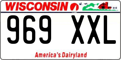 WI license plate 969XXL