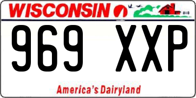 WI license plate 969XXP