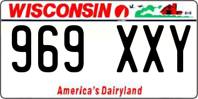 WI license plate 969XXY