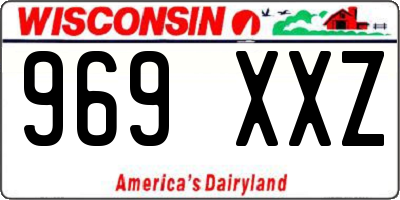 WI license plate 969XXZ