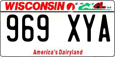 WI license plate 969XYA