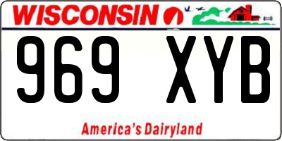 WI license plate 969XYB
