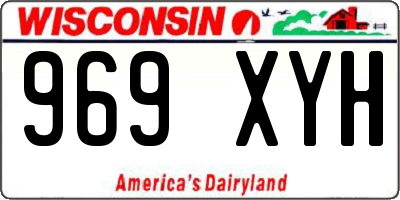 WI license plate 969XYH
