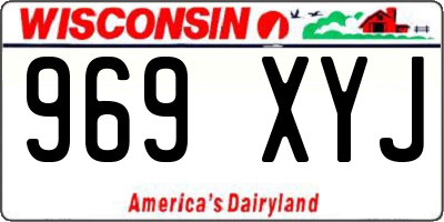 WI license plate 969XYJ