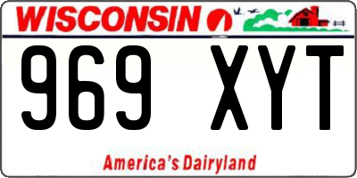 WI license plate 969XYT