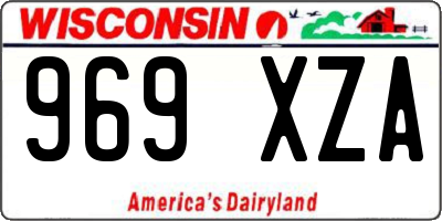 WI license plate 969XZA