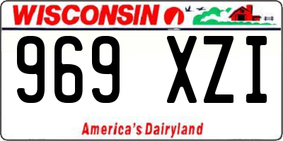 WI license plate 969XZI