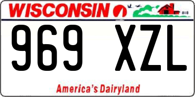 WI license plate 969XZL