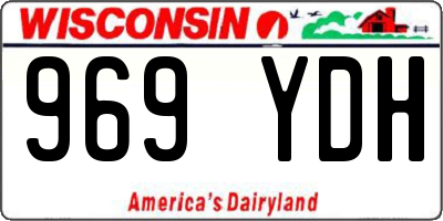WI license plate 969YDH