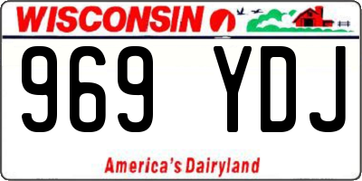 WI license plate 969YDJ