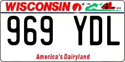 WI license plate 969YDL