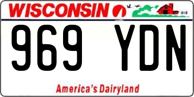 WI license plate 969YDN