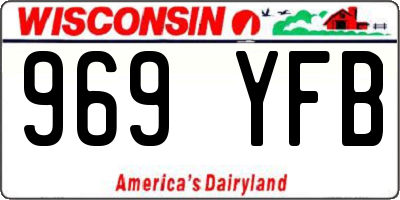 WI license plate 969YFB