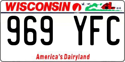 WI license plate 969YFC